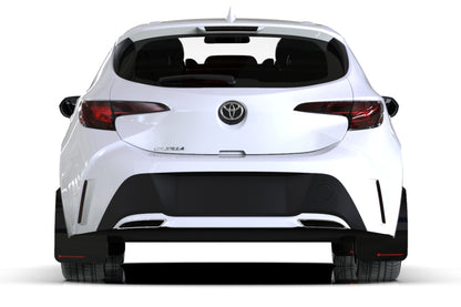 Rally Armor 18-26 Toyota Corolla Hatchback Black UR Mud Flap Grey Logo
