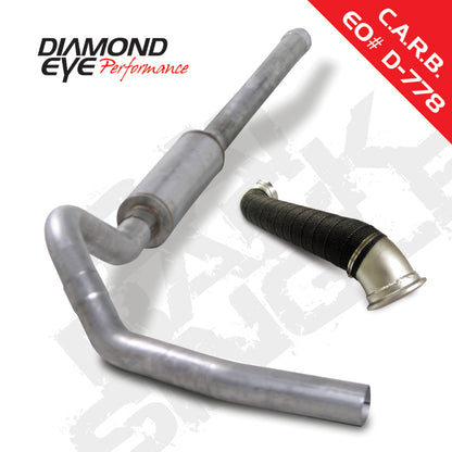 Diamond Eye Performance Diamond Eye KIT 4in Catback Single w/ TDP AL 06-07 Chevy/GMC 6.6L Duramax 2500/3500