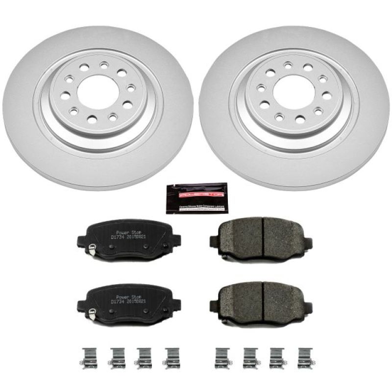 PowerStop Power Stop 14-19 Jeep Cherokee Rear Z17 Evolution Geomet Coated Brake Kit