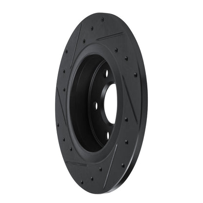 R1 Concepts R1 19-26 Mercedes-Benz A200 (Mexico) Rear Right Drilled & Slotted Black Brake Rotor