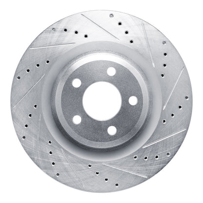 R1 Concepts R1 20-25 Ford Explorer Front Right Drilled & Slotted Silver Brake Rotor