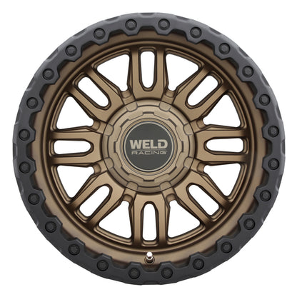 Weld Off-Road Swift 17x9in - 8x180 BP - ET-12 - 124.3mm CB - Satin Bronze Wheel & Black Ring