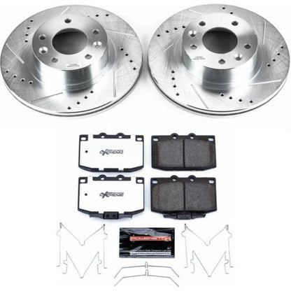 PowerStop Power Stop 93-95 Mazda RX-7 Front Z26 Street Warrior Brake Kit
