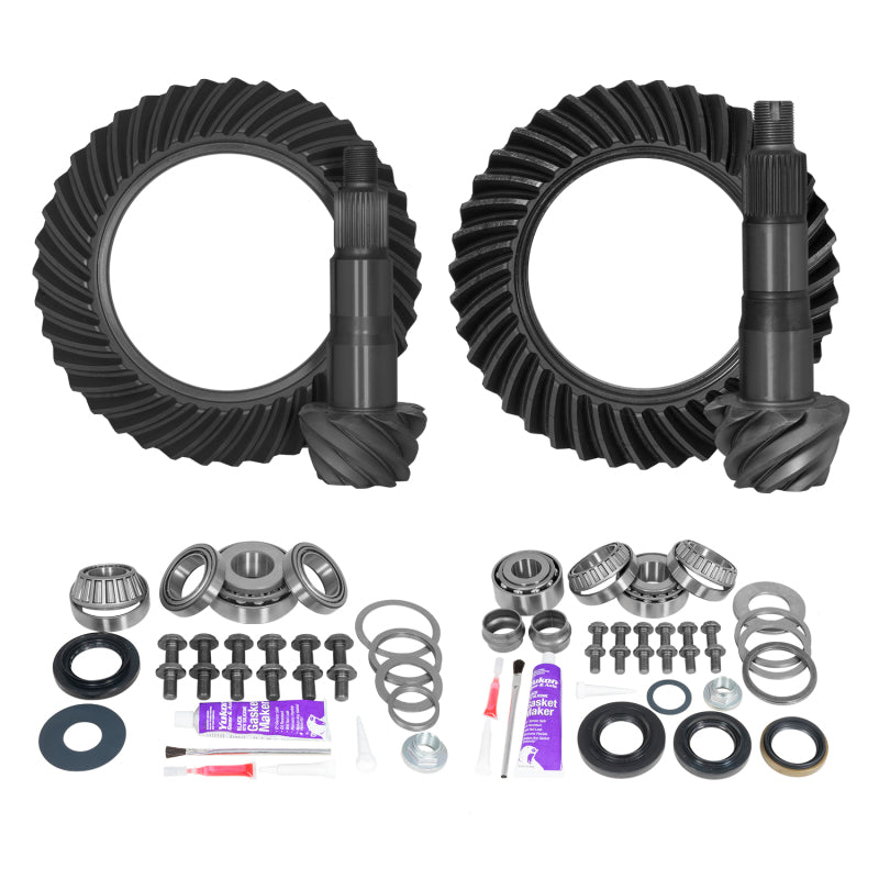 Yukon Gear & Axle Yukon Gear Ring & Pinion Gear Kit Front & Rear for Toyota 10.5/9R Differential 5.29 Ratio