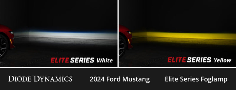 Diode Dynamics 2024 Ford Mustang EcoBoost Elite Series Add-On Fog Lamp Kit White