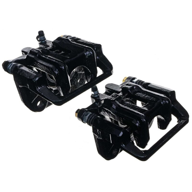 PowerStop Power Stop 01-03 Acura CL Rear Black Caliper - Pair w/Bracket