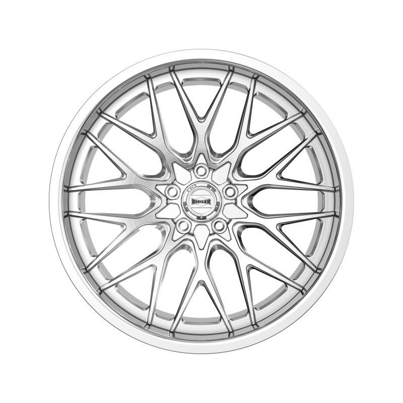 Ridler Wheels Ridler 681 22x9 / 5x120.65 BP / 0mm Offset / 83.82mm Hub Brushed w/ Polished Lip Wheel