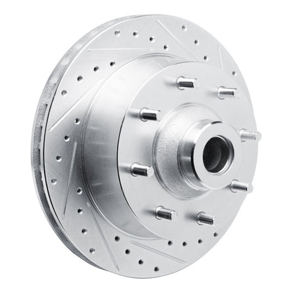 R1 Concepts R1 73-77 Dodge B300 Van (71-74) / B300 (75-80) Front Right Drilled & Slotted Silver Brake Rotor