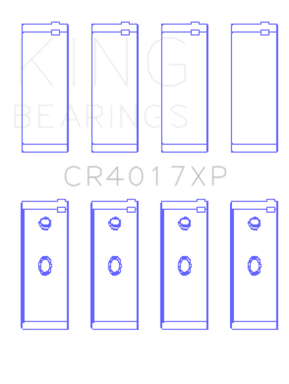 King Engine Bearings Opel 1.8/2.0 X18/20Xe (Size +0.50mm) Connecting Rod Bearing Set