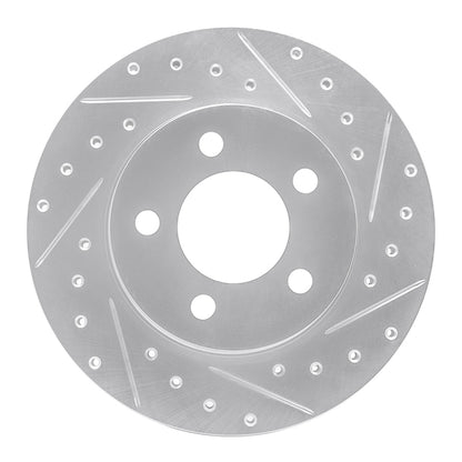R1 Concepts R1 93-97 Chrysler CONCORDE Front Right Drilled & Slotted Silver Brake Rotor