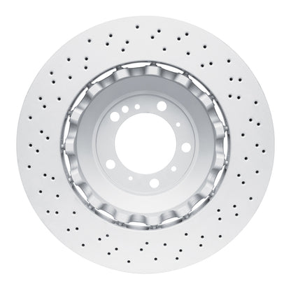 DFC 16-23 Porsche Cayman Right Front Drilled Hi-Carbon Alloy Geomet Coated Rotor