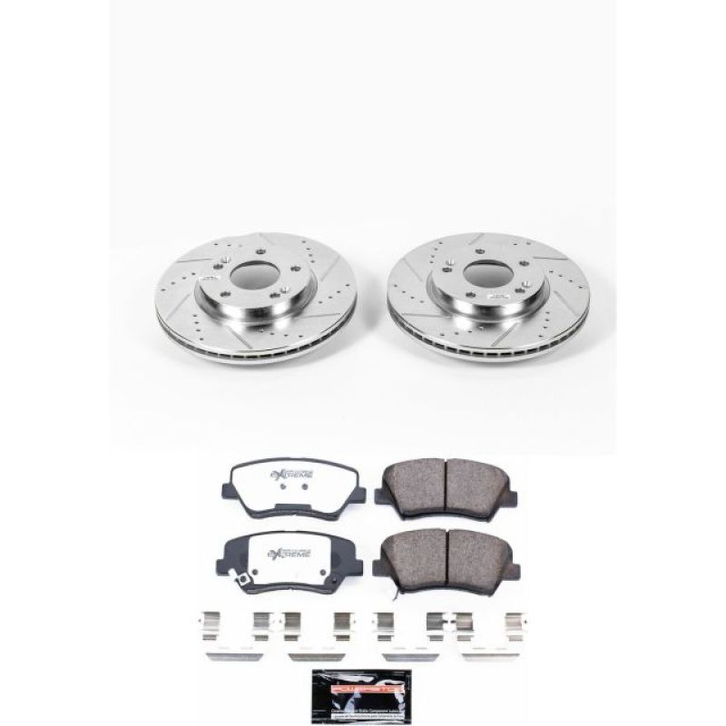 PowerStop Power Stop 11-16 Hyundai Elantra Front Z26 Street Warrior Brake Kit