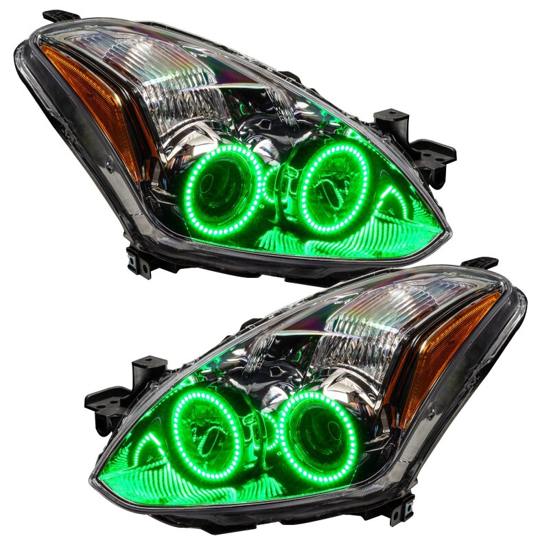 ORACLE Lighting Oracle 10-12 Nissan Altima Coupe LED Headlight Halo Kit - Green