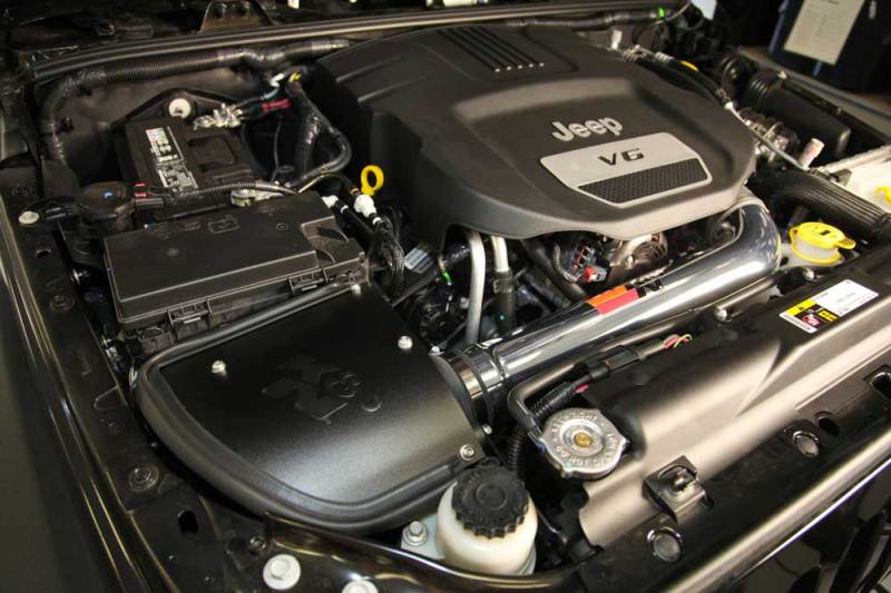 K&N Engineering K&N 12-18 Jeep Wrangler V6-3.6L High Flow Performance Intake Kit (12-15 CARB Approved)