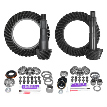 Yukon Gear & Axle Yukon Gear Ring & Pinion Gear Kit Front & Rear for Toyota 8.75/8IFS Diff (A/T w/E-Locker) 5.29 Ratio