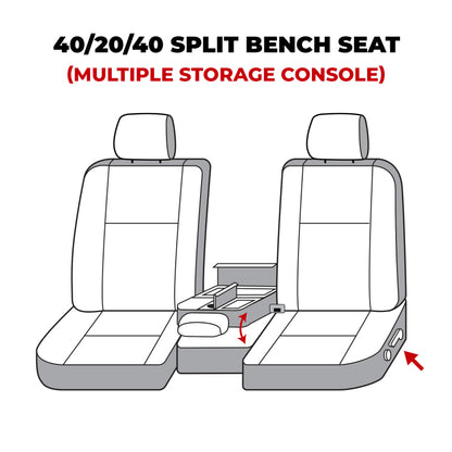 Covercraft 07-13 Toyota Tundra Waterproof Polyester SeatSaver Custom Front Row Seat Covers - Grey