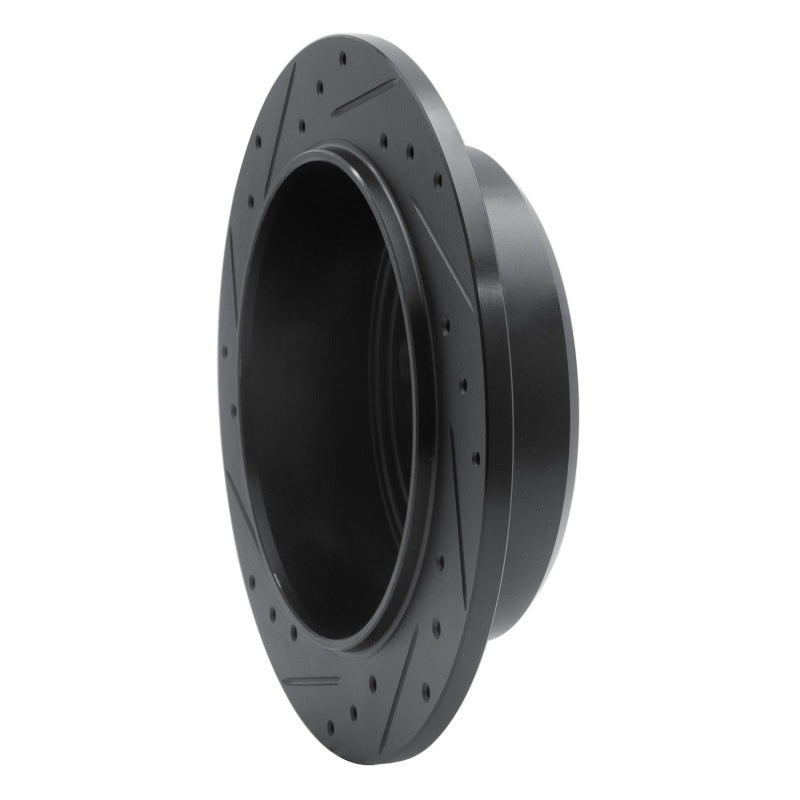 R1 Concepts R1 2007-2018 Jeep Wrangler Rear Right Drilled & Slotted Black Brake Rotor