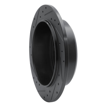 R1 Concepts R1 2007-2018 Jeep Wrangler Rear Right Drilled & Slotted Black Brake Rotor