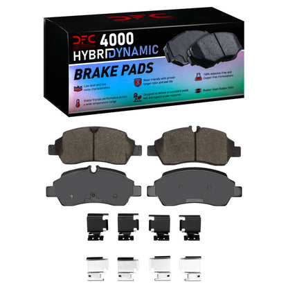 DFC 15-19 Ford Transit-350/SRW Rear 4000 HybriDynamic Brake Pads and Hardware Kit