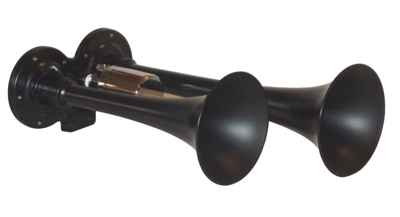 Kleinn Air Horns Kleinn Black Dual Horn/ 10In/7.5In - XCR2.0 Coated Zinc Alloy