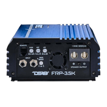 DS18 1-Channel Amp Class D Full-Range Monoblock 3500 Watts RMS/1ohm Blue