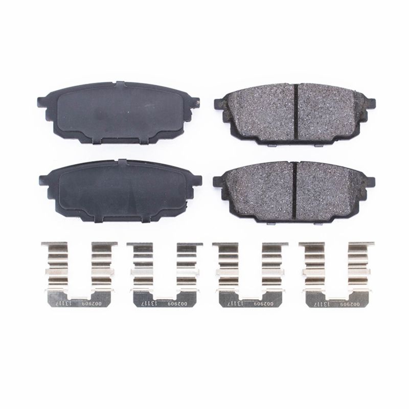 PowerStop Power Stop 01-03 Mazda Protege Rear Z17 Evolution Ceramic Brake Pads w/Hardware