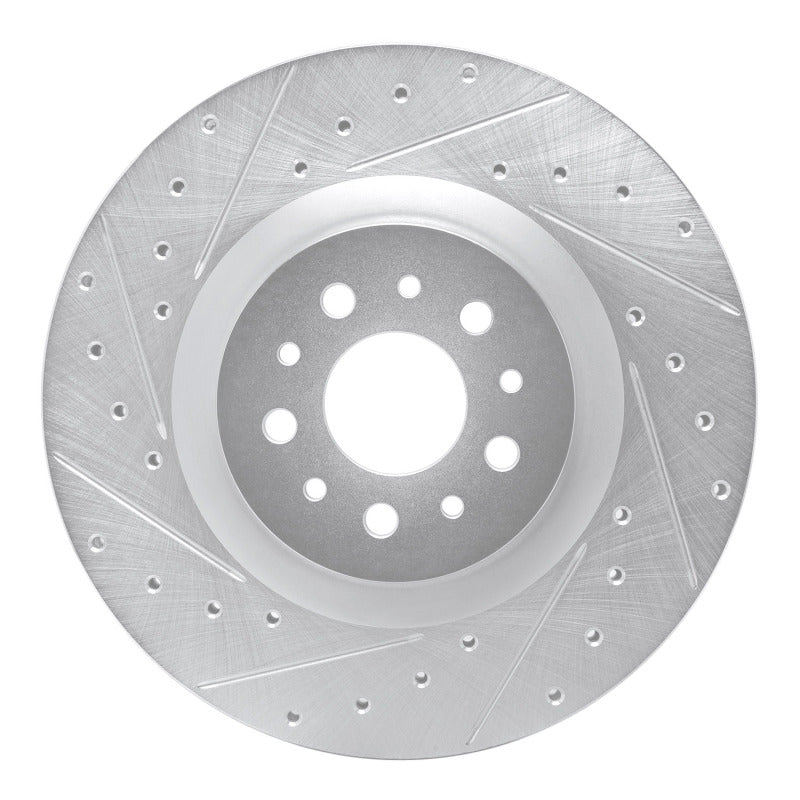 R1 Concepts R1 15-22 Ram Promaster City Front Left Drilled & Slotted Silver Brake Rotor