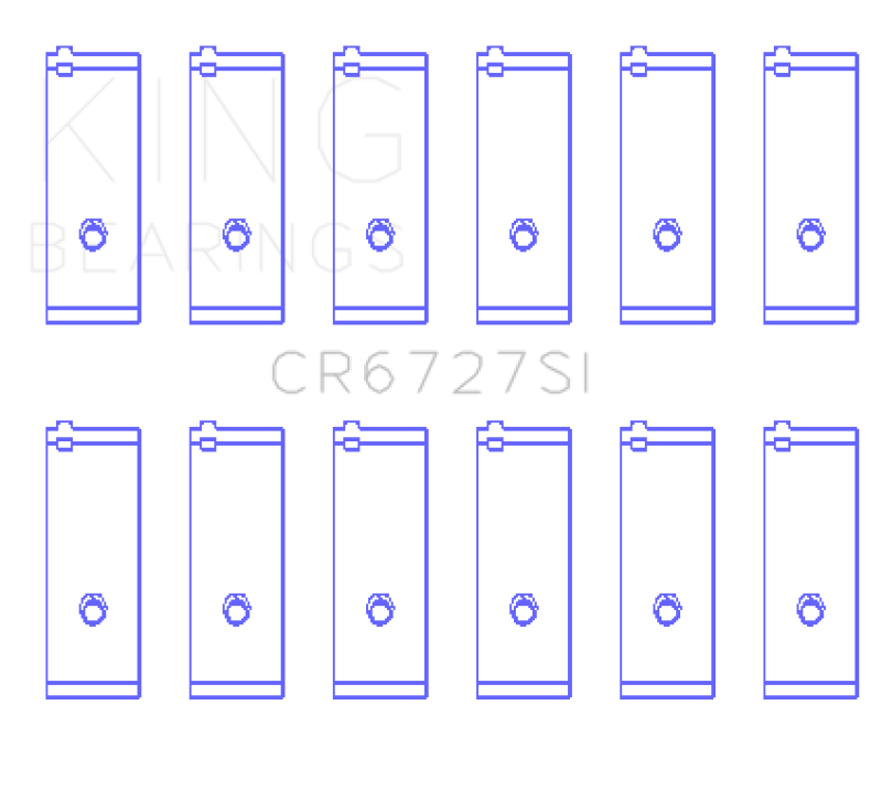 King Engine Bearings Toyota 1Fzfe 4477Cc (Size +0.75mm) Connecting Rod Bearing Set