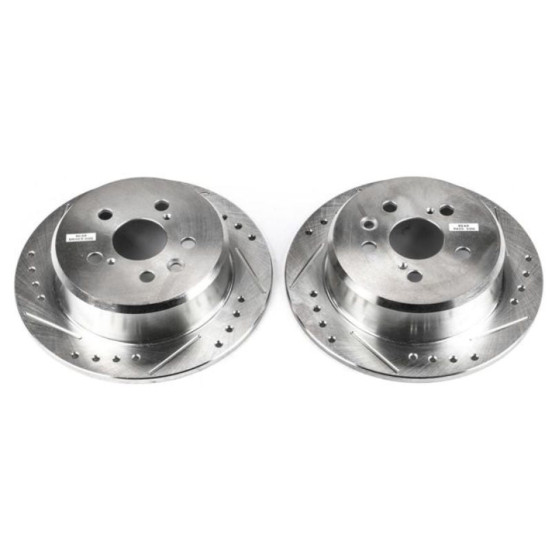 PowerStop Power Stop 95-99 Toyota Celica Rear Evolution Drilled & Slotted Rotors - Pair
