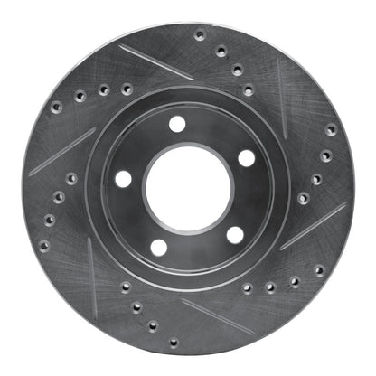 R1 Concepts R1 01-07 Chrysler Town & Country Front Left Drilled & Slotted Silver Brake Rotor