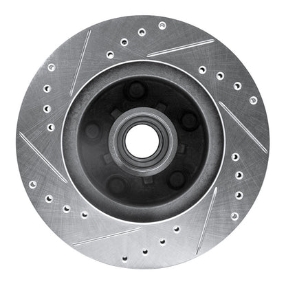 R1 Concepts R1 1978-1990 Buick Electra Front Right Drilled & Slotted Silver Brake Rotor