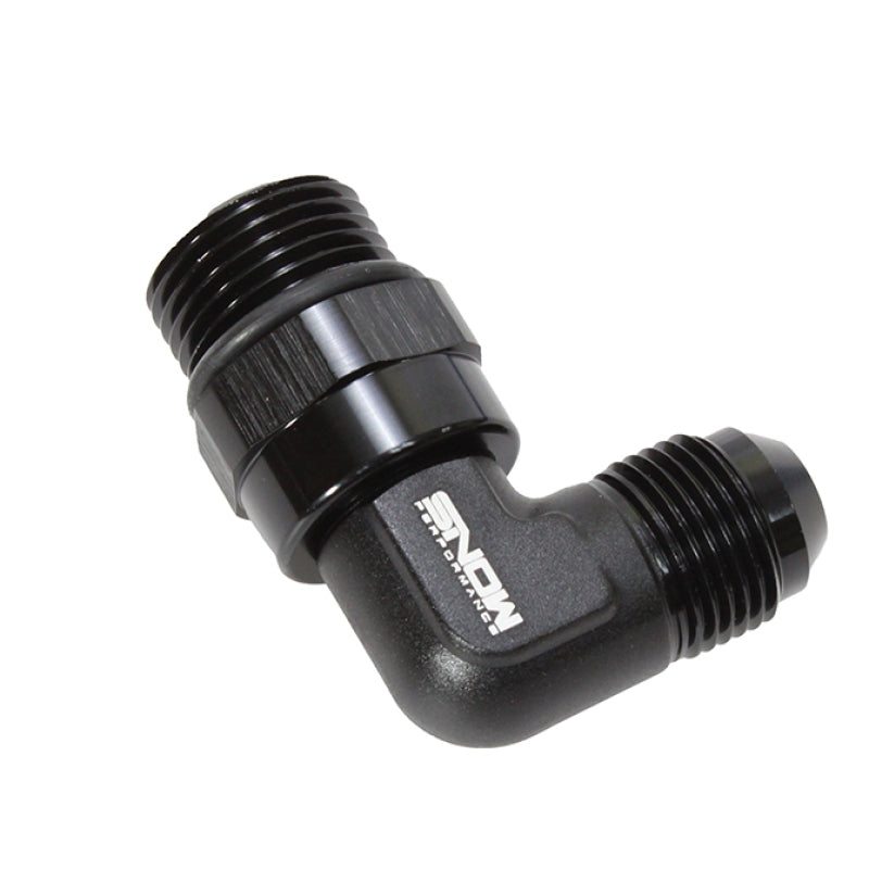 Snow Performance Snow -10 ORB to -8AN 90 Degree Swivel Fitting (Black)