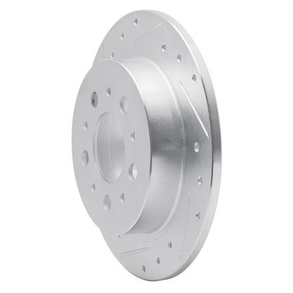 R1 Concepts R1 95-97 Volvo 960 Rear Left Drilled & Slotted Silver Brake Rotor