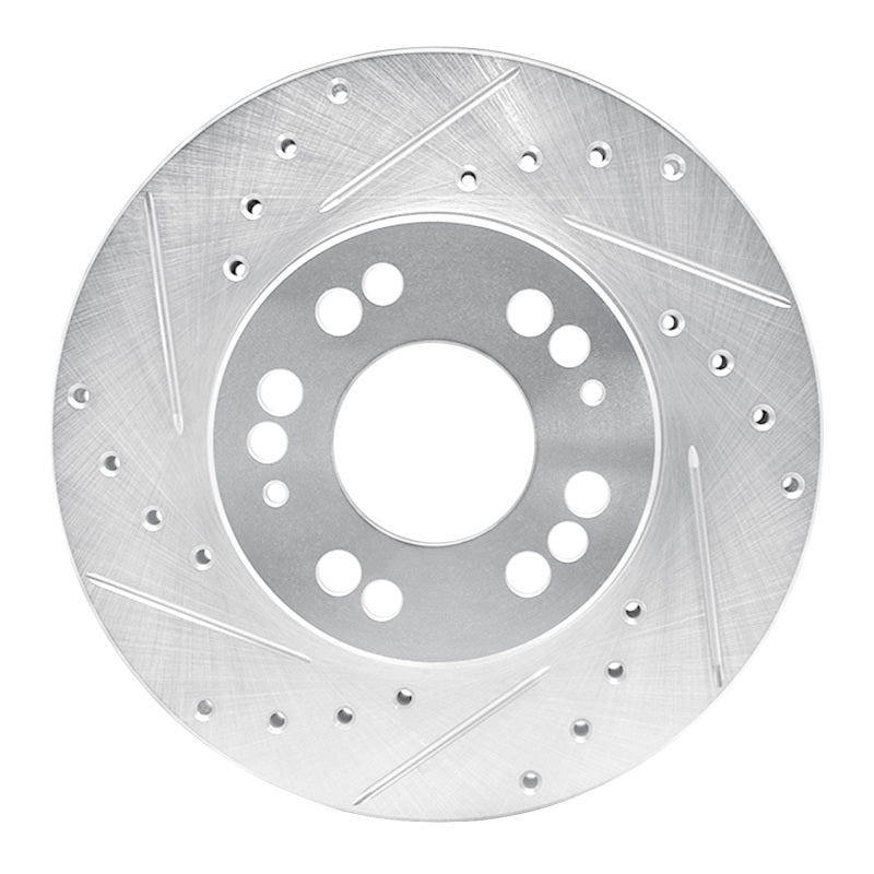 R1 Concepts R1 1991-2004 Dodge STEALTH Front Left Drilled & Slotted Silver Brake Rotor
