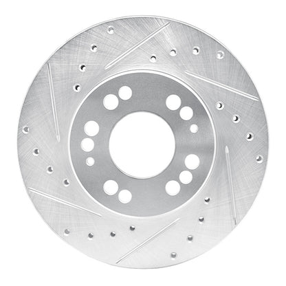 R1 Concepts R1 1991-2004 Dodge STEALTH Front Left Drilled & Slotted Silver Brake Rotor