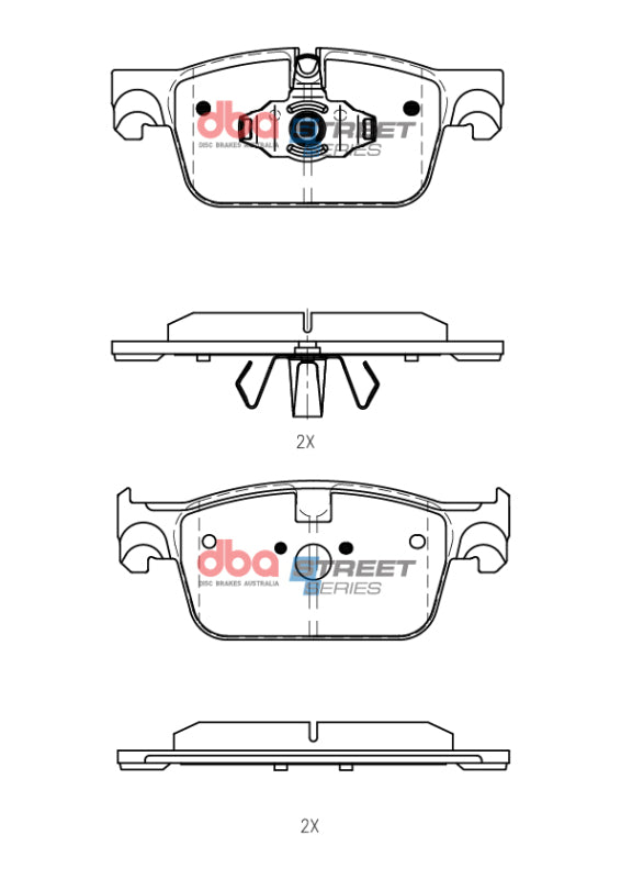 DBA 19-22 Volvo S60 (322mm Front Rotor) Street Series Front Brake Pads
