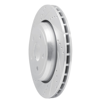 R1 Concepts R1 12-25 Dodge Durango Rear Left Drilled & Slotted Silver Brake Rotor