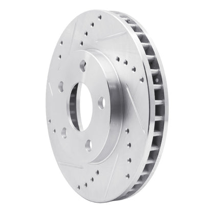 R1 Concepts R1 90-97 Buick Park Avenue Front Left Drilled & Slotted Silver Brake Rotor