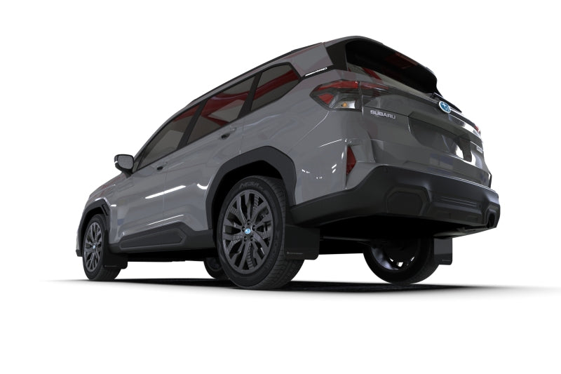 Rally Armor 25-26 Subaru Forester & Hybrid Black UR Mud Flap w/Metallic Black Logo