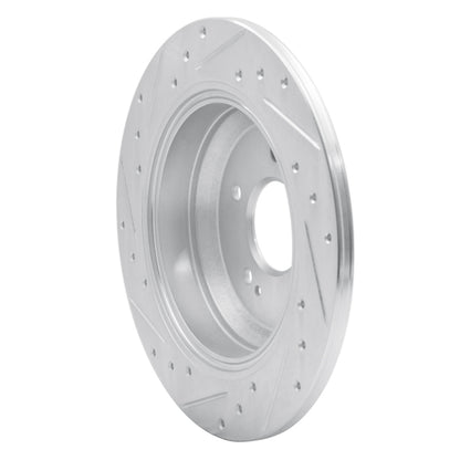 R1 Concepts R1 18-23 Genesis G70 Rear Right Drilled & Slotted Silver Brake Rotor