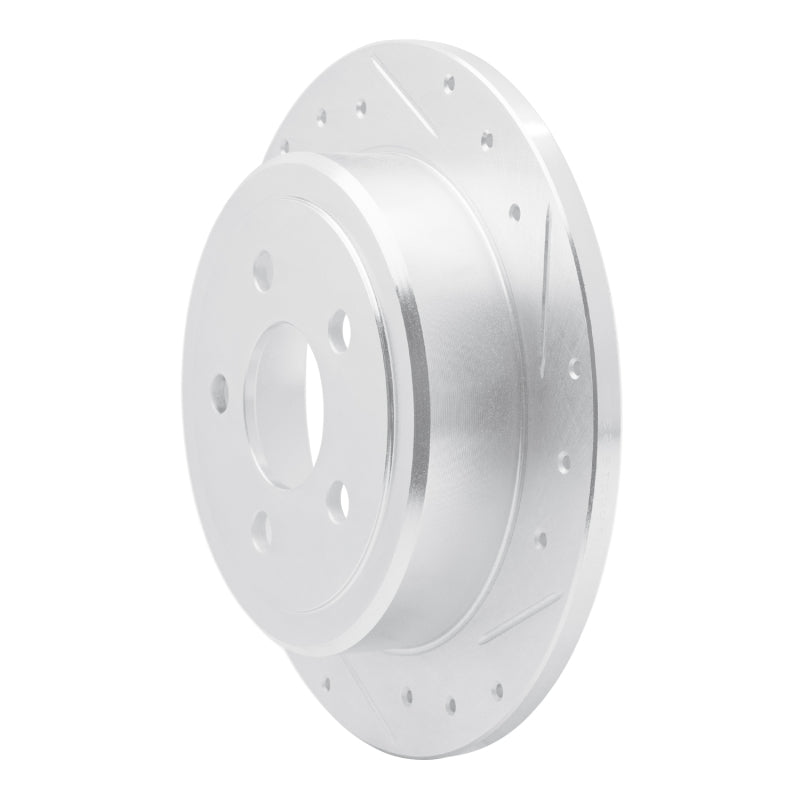 R1 Concepts R1 95-03 Ford Windstar Rear Right Drilled & Slotted Silver Brake Rotor
