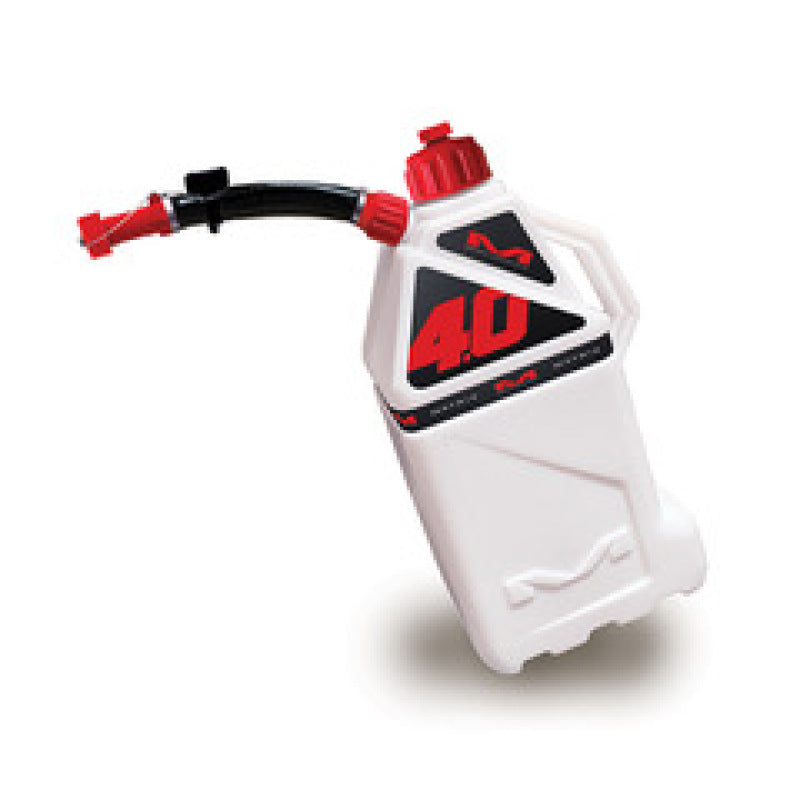 Matrix Concepts M4 0.4 Gallon Utility Can White-Red