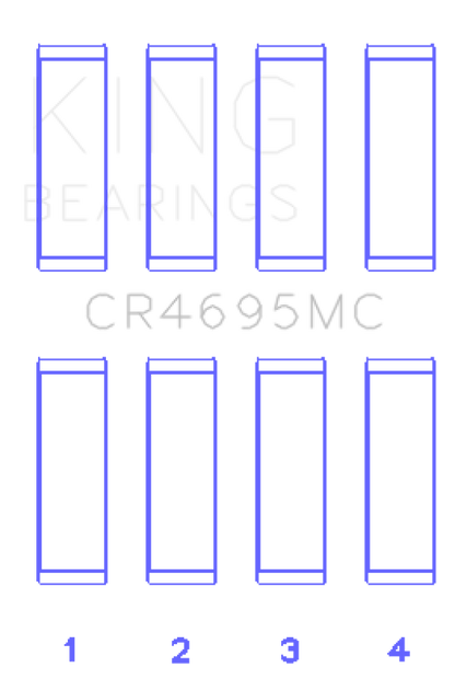 King Engine Bearings Ford Ecoboost 2.0L / 2.3L (Size 0.25) Connecting Rod Bearing Set