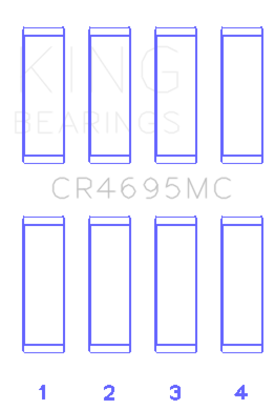 King Engine Bearings Ford Ecoboost 2.0L/2.3L Connecting Rod Bearing Set
