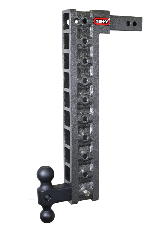 GEN-Y Hitch Gen-Y Mega Duty 2in Shank 22.5in Drop 10K Hitch w/GH-031 Dual-Ball/GH-0100 Stabilizer Kit