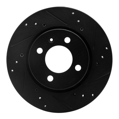 R1 Concepts R1 09-17 Volkswagen SAVEIRO (Mexico) Front Right Drilled & Slotted Black Brake Rotor