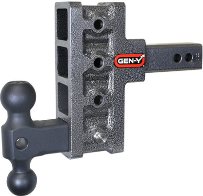 GEN-Y Hitch Gen-Y Mega Duty 2in Shank 5in Offset Drop 1.5K TW 10K Hitch w/GH-031 Dual-Ball
