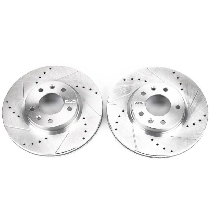 PowerStop Power Stop 06-12 Ford Fusion Front Evolution Drilled & Slotted Rotors - Pair