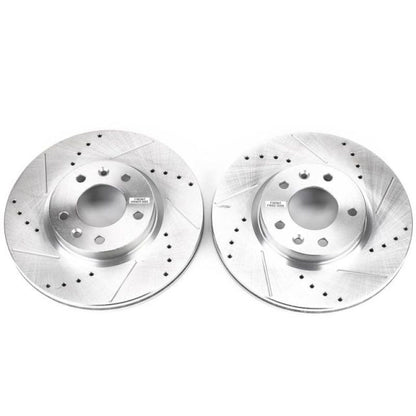 PowerStop Power Stop 06-12 Ford Fusion Front Evolution Drilled & Slotted Rotors - Pair