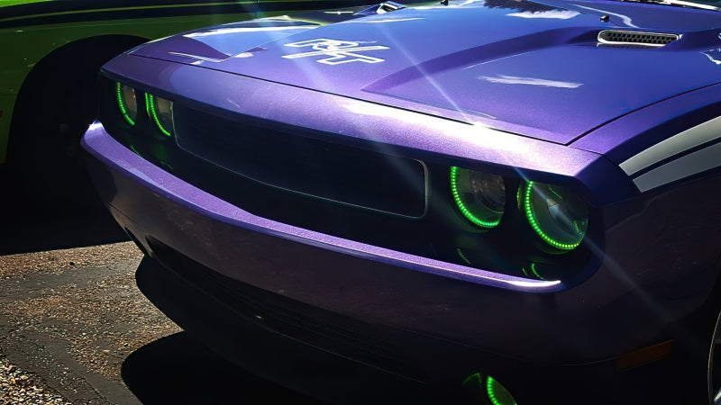ORACLE Lighting Oracle Dodge Challenger 08-14 Halo Kit (ProjectorHL) - ColorSHIFT w/ BC1 Controller